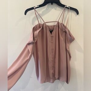 Express Women's Blush Button-Down Blouse